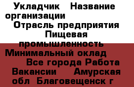 Укладчик › Название организации ­ Fusion Service › Отрасль предприятия ­ Пищевая промышленность › Минимальный оклад ­ 15 000 - Все города Работа » Вакансии   . Амурская обл.,Благовещенск г.